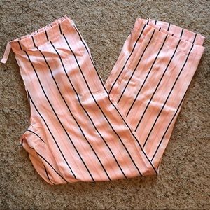 Victoria's Secret Pink and Navy Striped Lounge Pants